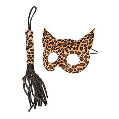Passion Play(TM) Kitty Kat-Maske und Peitsche
