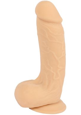 22 x 4,5 cm Denzel Dildo mit Hoden flesh
