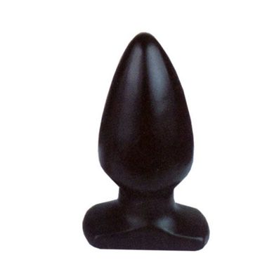 All Black PL07 Analplug, 12 x 5 cm, Large