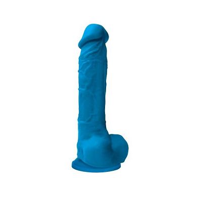 NS Novelties COLOURS - Dildo - blue - Größe 20.3 cm - Realistisch geformter Pen