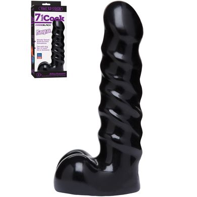 18 x 4 cm Vac-U-Lock Raging Hard ONS Dildo black