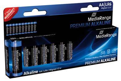 MediaRange Alkaline-Batterien Micro, Mignon, 9V-Block, Baby C, Mono D, Lady N ..