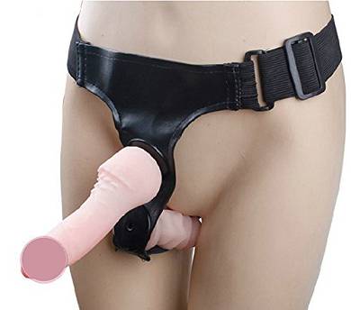 Greenpinecone FANTASY Bondage Leder Harness Penisaufsatz Penisslip Dildo Slip Pants Penish