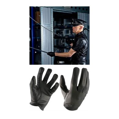 Mister B. Polizeihandschuhe Leder Handschuhe