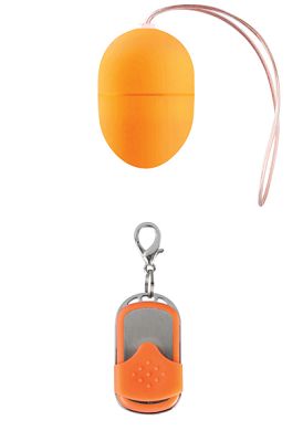 Shots Toys 10 Speed Remote Vibrating Egg - Small - Orange