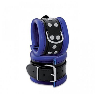 Handfessel Essential breit blau/schwarz