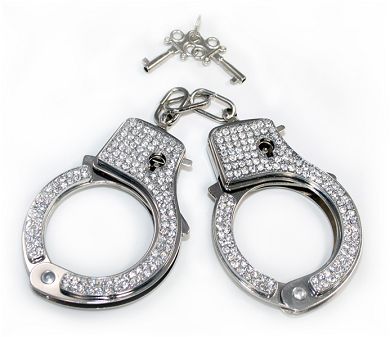 Razzle Dazzle Diamond Love Cuffs silver