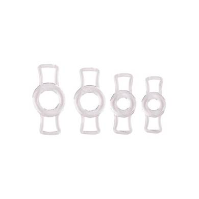 Size Matters Endurance Penis Ring Set - Transparent