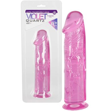 22,5 x 5,1 cm Dildo Rosy Quartz purple