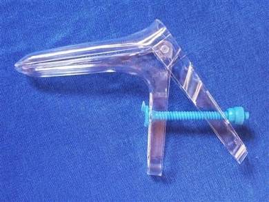 Gyn, Vaginal Spekulum Cusco, Plastik, klar, steril Gr. S