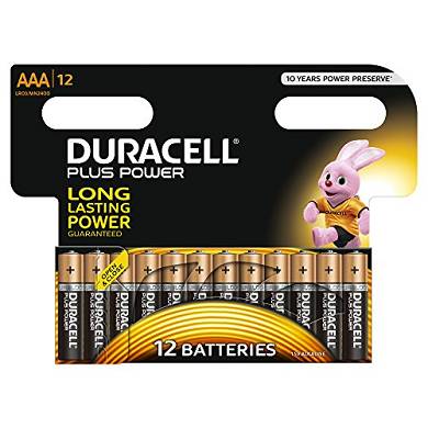 Duracell Plus Power AAA Batterie 12er Pack
