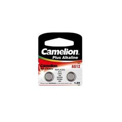 2x Batterie Knopfzelle AG12 Camelion Plus Alkaline 1,5V - LR43, G12, LR43, 186