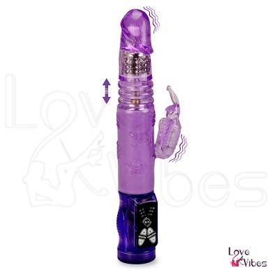 Rabbit-Vibrator Butterfly Dance mit Stofunktion