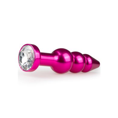 11,3 x 3,2 cm Crystal Buttplug Triple pink