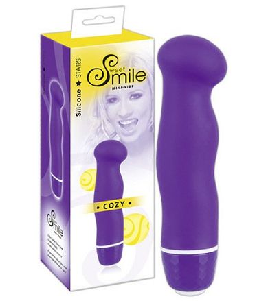 Smile Cozy - gewellter Mini-Vibrator in Lila