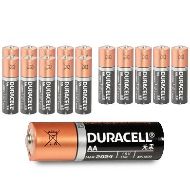 16x DURACELL AA Mignon Alkaline UM3 MN1500 LR06 Batterie - 1,5V - OEM 16 Stück