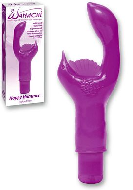 20 cm Vibrator WANACHI Happy Hummer purple