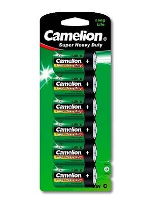 Camelion Batterien Super Heavy Duty 1,5V Baby C LR14 AM2 Blisterkarte 6 Zellen