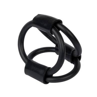 Playhouse Ultimate Love Toys PR0720023 Tri-Ring. Silikon Cock Cage. Black