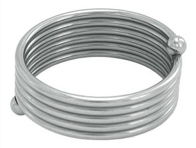 Roestvrij staal Stainless Steel Roller Cock Ring 55 mm. 1er Pack (1 x 1 Stück)