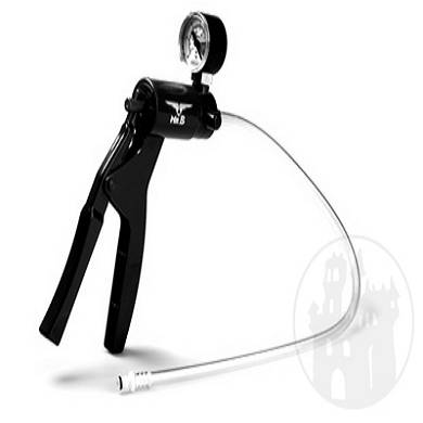 Handpumpe aus Kunststoff mit Manometer