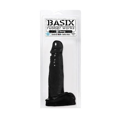 Basix Dildo schwarz ca. 23cm