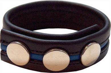 Der Mr. B. Cockstrap mit blau abgesetztem Band