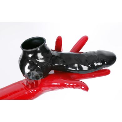Latex Penishlle mit Hodensack, getaucht