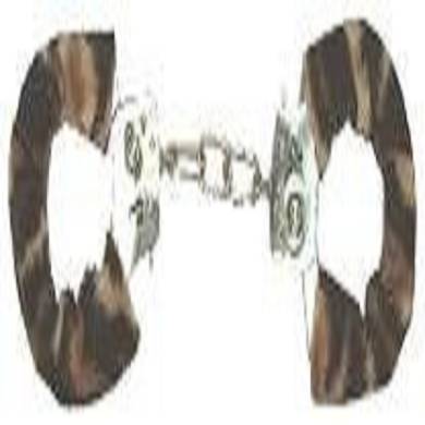 BU Liebes Handschellen Love Cuffs Leopard mit Arretierungshebel (sehr stabil)
