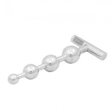 Metalldildo mit Griff aus poliertem Aluminium - 15mm bis 30mm dick [Sibada]