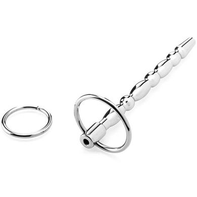 Zenn Ribbed Penis Plug silver