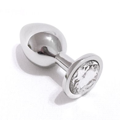 Kleiner Metall-Analplug mit Kristall