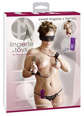 Mandy Mystery Lingerie and Toys Fesselset und Vibro-Ei S-L
