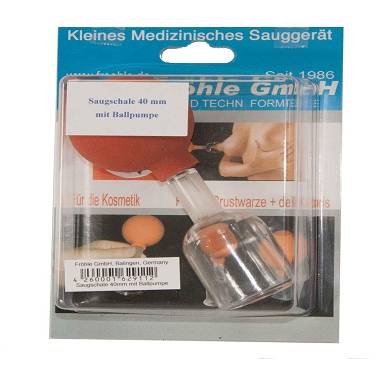 Brustnippel-Sauger 40 mm mit Ballpumpe