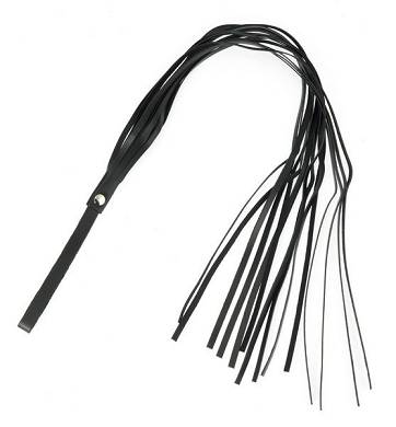 Peitsche Leder schwarz