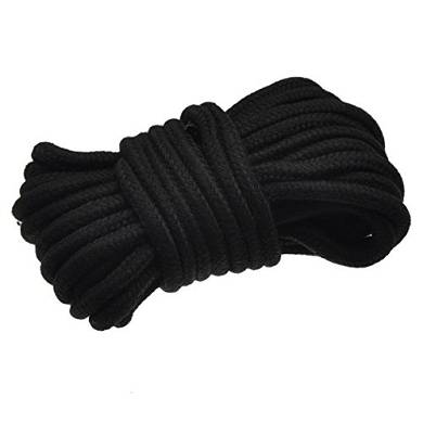 HOUSWEETY 10m Bondageseil Schwarz