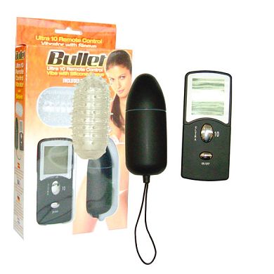 Bullet schwarz-transp., 8 cm, D: 33 mm