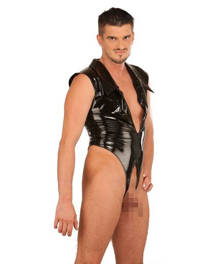 Lack Body mit Kragen (ouvert)