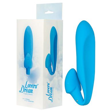 14,5 x 3,5 cm Lovers Dream Couples Vibrator blue