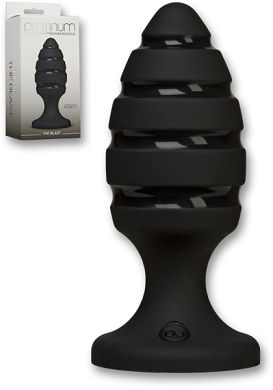 12 x 4,7 cm Plug Doc Johnson Platinum Silicone The Blast black