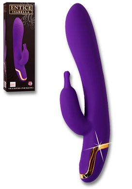 23 x 3,5 cm Entice Isabella Silikonvibrator purple