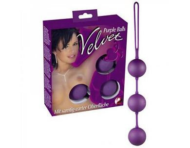 Velvet Purple Balls 3er Kugeln