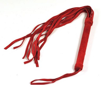 Leder Flogger SIMPLE rot