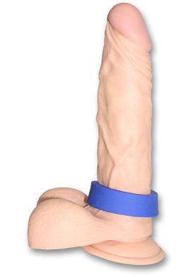 Vinyl Cockring  4,5 cm blue