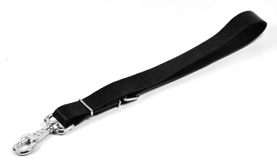 Leder Befestigungsschlaufe SCHWARZ