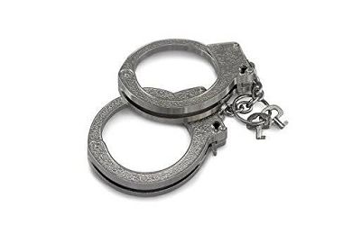 Funnytoys Handschellen Stabile HandCuffs aus Metall Handfesseln glänzend von Extasial