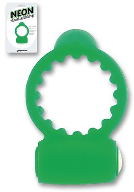 Vibro Cockring - Neon Vibrating Cockring green