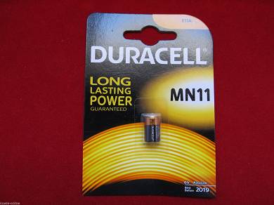 2x MN11, 11A, GP11A, L1016, A21, Batterie 6,0V, Alkaline, Duracell, Security