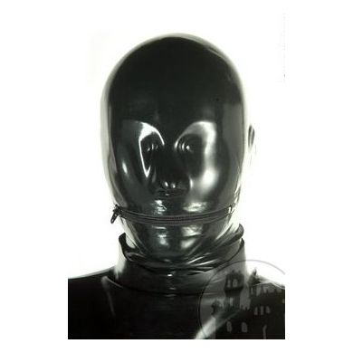 Latex Maske anatomisch mit RV am Mund