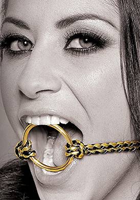 Fetish Fantasy gold by Pipedream Open Mouth Gag - Mundknebel verstellbar mit O-Ring Ö